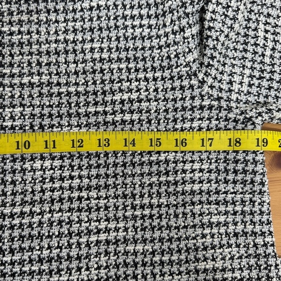 GAP Metallic Houndstooth Shift Dress | Tweed Knit Mod Workwear Mini | Size M - Picture 4 of 8